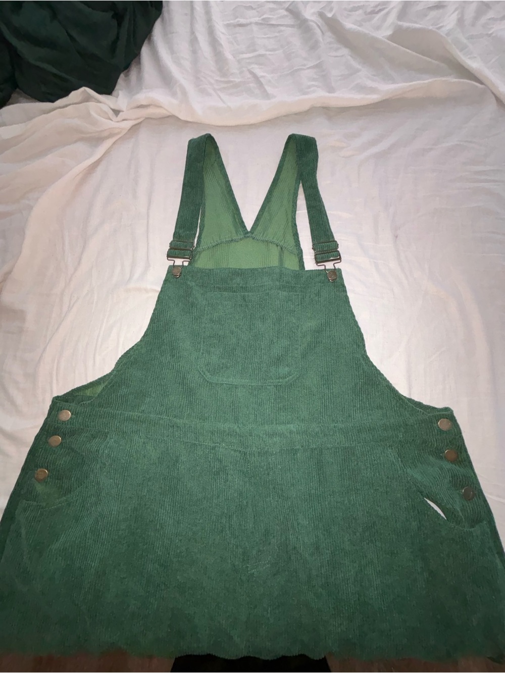 Green Corduroy Overalls